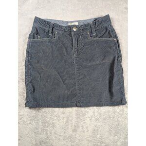 Horny Toad Corduroy Mini Skirt Womens Size 2 Blue Casual Outdoor Travel Comfy
